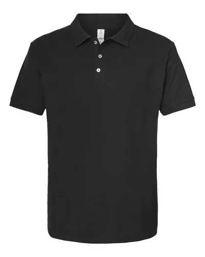 Tultex 400 Men's 50/50 Sport Pique Polo — blank polo, front view