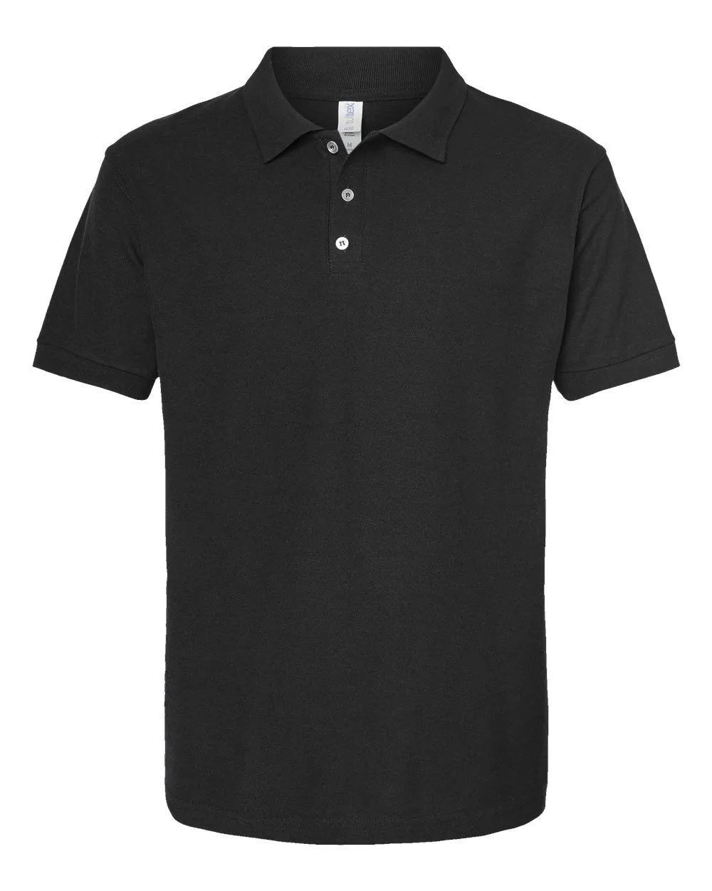 Tultex 400 Men's 50/50 Sport Pique Polo — blank polo, front view