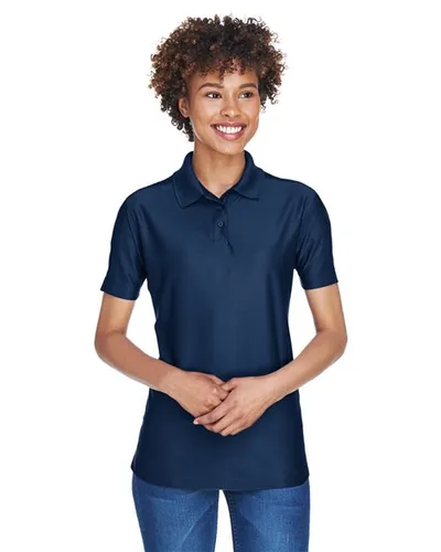UltraClub 8414 Women's Cool & Dry Elite Performance Polo — blank polo, front view