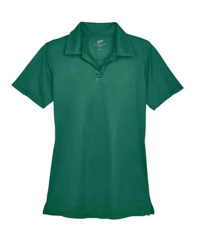 UltraClub 8425L Women's Cool & Dry Sport Performance Interlock Polo — blank polo, front view