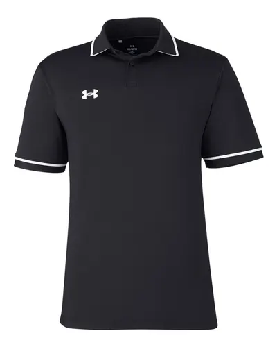 Under Armour 1376904 Men's Tipped Teams Performance Polo — blank polo, front view