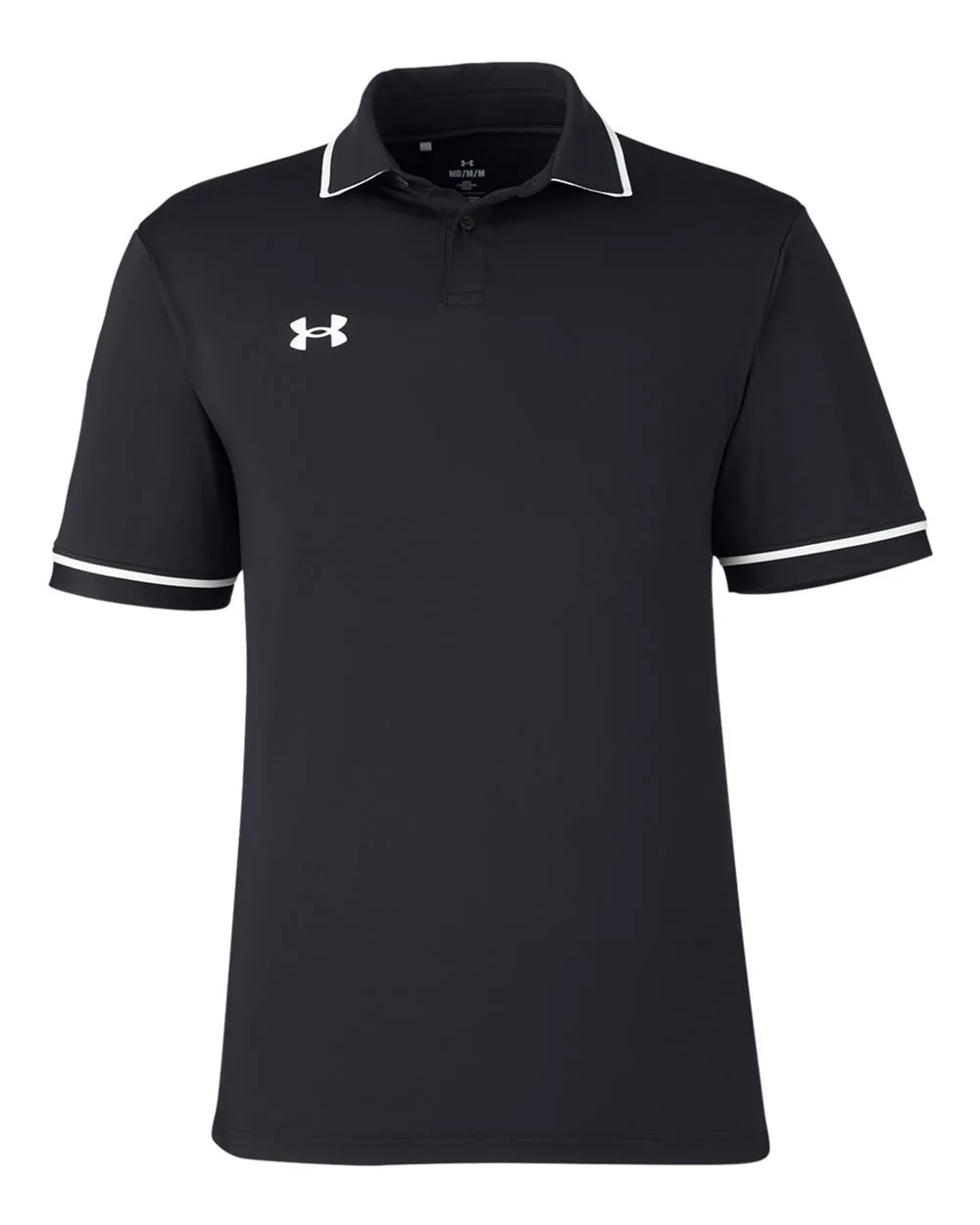 Under Armour 1376904 Men's Tipped Teams Performance Polo — blank polo, front view