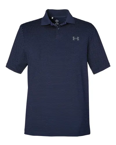 Under Armour 1377376 Men's 3.0 Striped Perf Polo — blank polo, front view