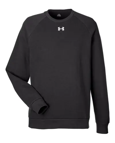 Under Armour 1379755 Men's Rival Fleece Crewneck Sweatshirt — blank crewneck sweatshirt, front view