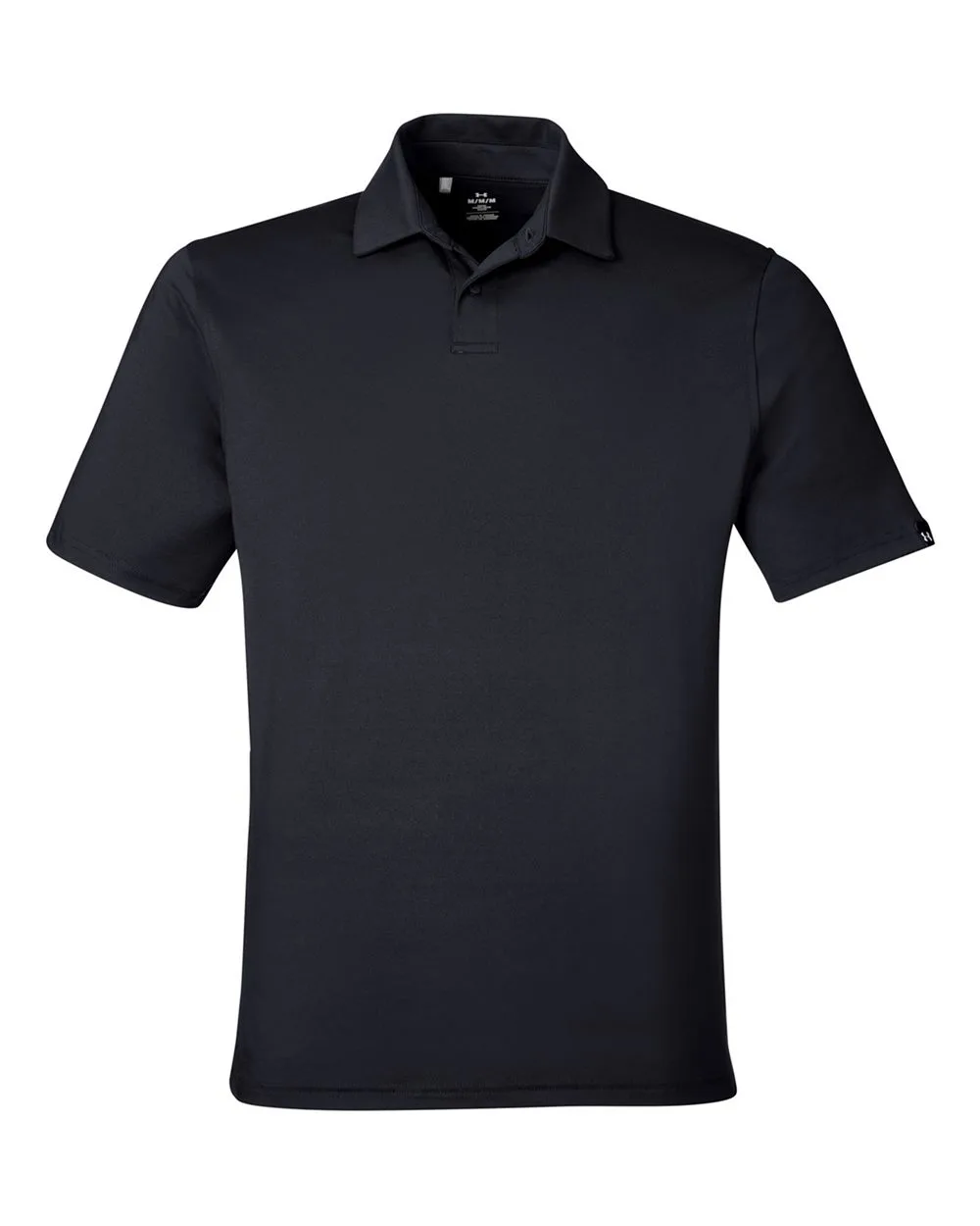 Under Armour 1383255 Men's Recycled Polo — blank polo, front view