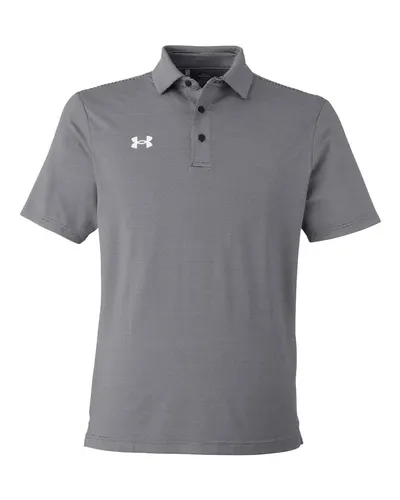 Under Armour 1389853 Men's Destin Drive UA Playoff Team Stripe Performance Polo — blank polo, front view