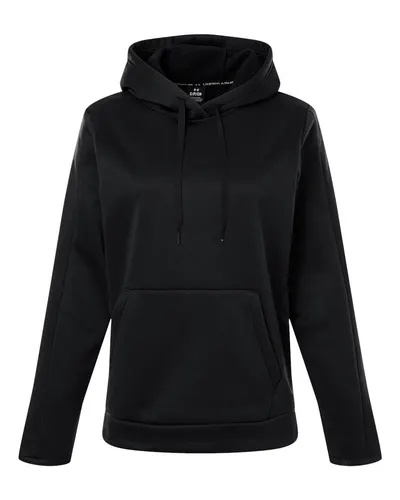 Under Armour 6010943 Women's Armour Fleece Pro Hooded Sweatshirt — blank hooded sweatshirt, front view