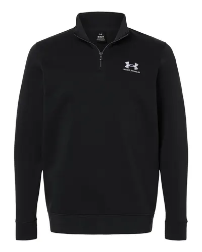 Under Armour 6012710 Men's Icon Fleece Quarter-Zip Pullover — blank fleece pullover, front view