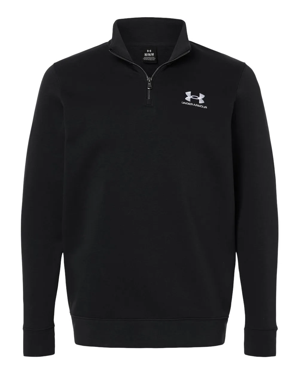 Under Armour 6012710 Men's Icon Fleece Quarter-Zip Pullover — blank fleece pullover, front view