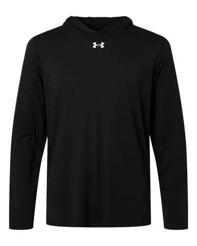 Under Armour 6014164 Men's Team Vanish Hooded Long Sleeve T-Shirt — blank hooded sweatshirt, front view