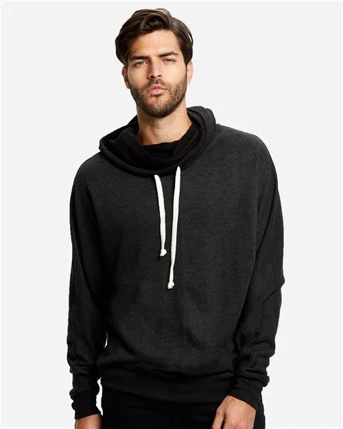 US Blanks US897 Unisex USA Made French Terry Snorkel Hooded Sweatshirt — blank hooded sweatshirt, front view