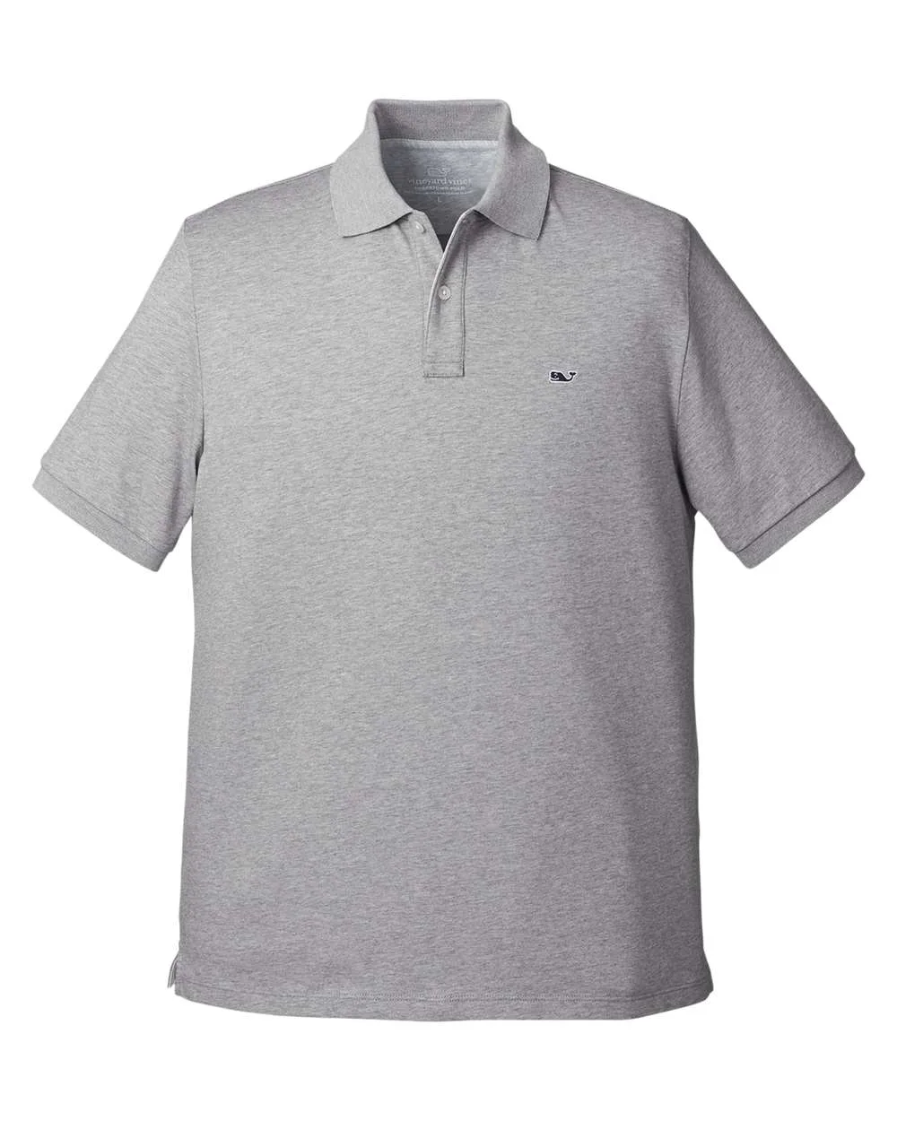 vineyard vines G011147 Men's Edgartown Pique Polo — blank polo, front view