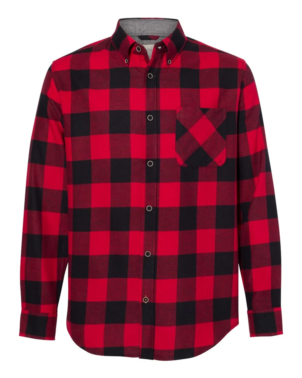 Weatherproof 164761 Vintage Brushed Flannel Shirt — blank garment, front view