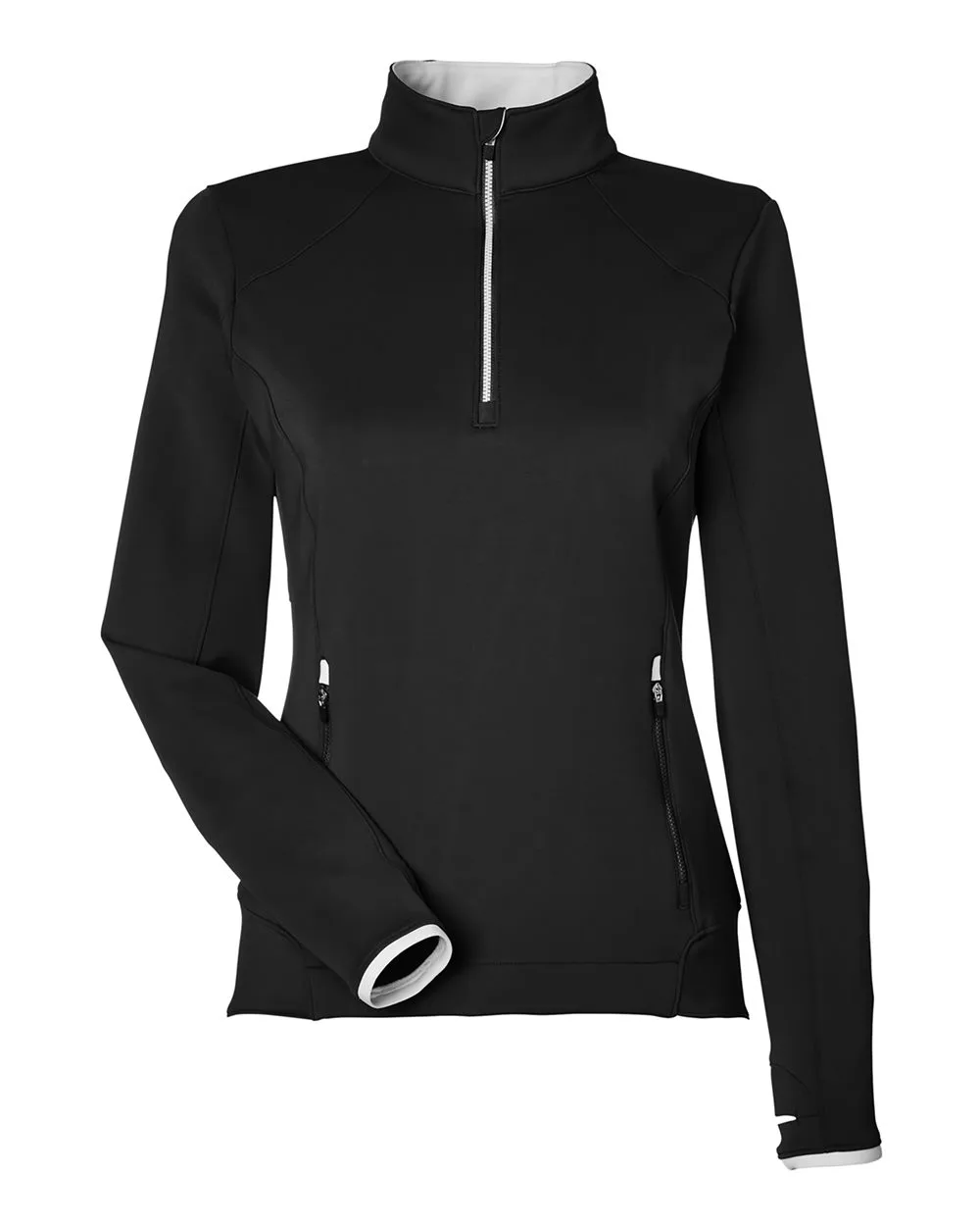 Zero Restriction L1022L Women's Sofia Quarter-Zip Pullover — blank garment, front view